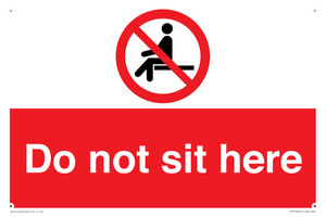 Do not sit here